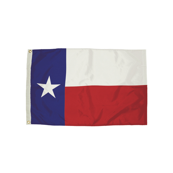 Flagzone Durawavez Nylon Outdoor Flag with Heading & Grommets, Texas, 3ft x 5ft 2422051